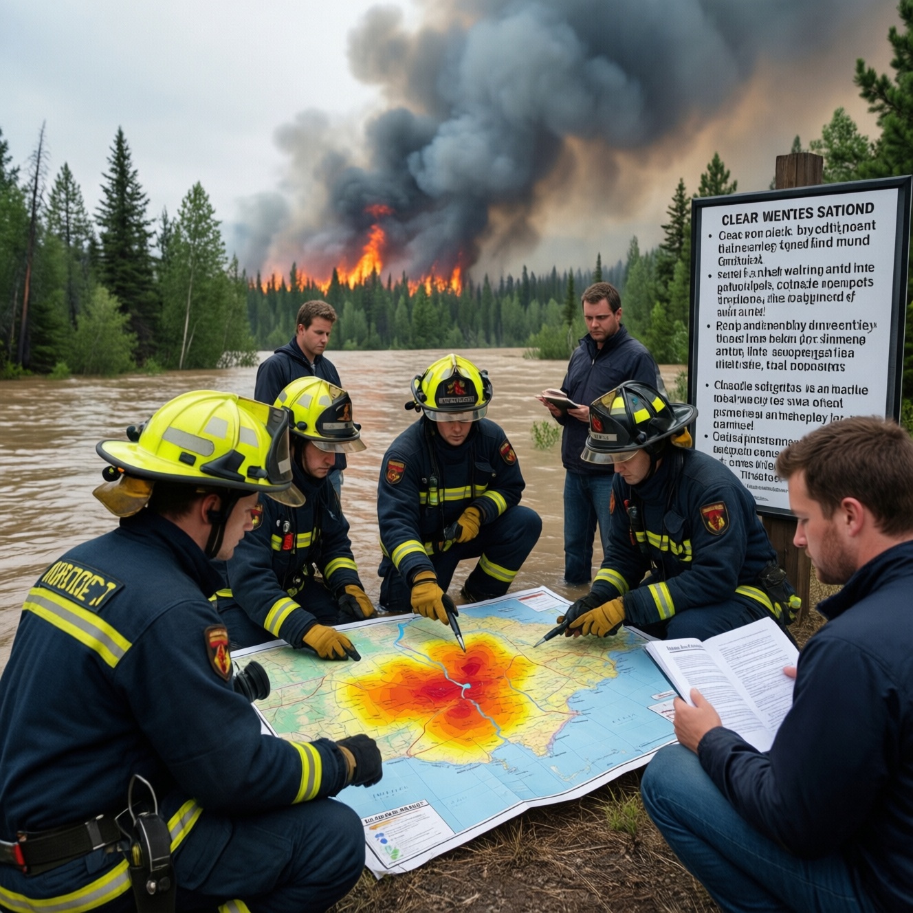 Пожароопасный сезон и паводок: готовность служб и памятки жителям о проблемных территориях